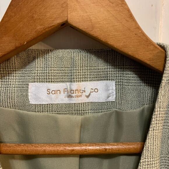 Glen plaid San Francisco’s co collection blazer w pockets size 5/6 in EUC - Picture 2 of 8